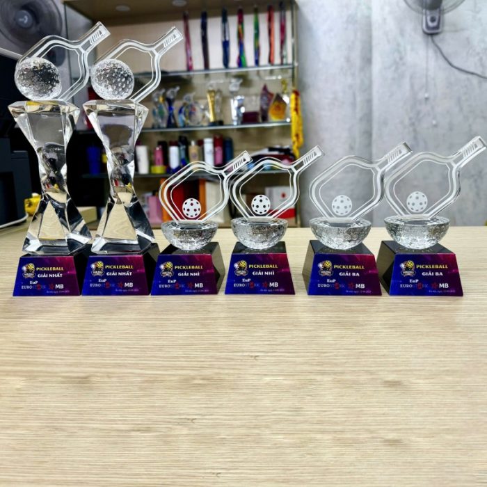Cúp pickleball ball - Pha lê MC0011